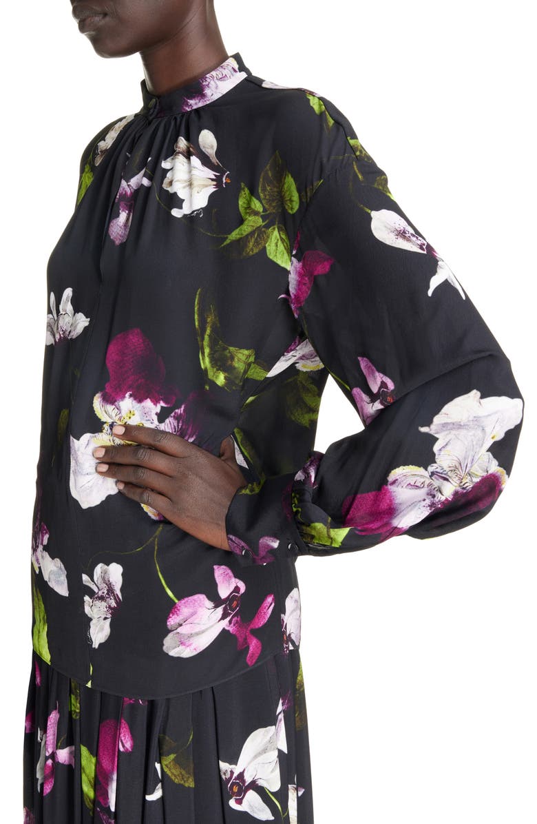 Erdem Floral Long Sleeve Top, Alternate, color, 