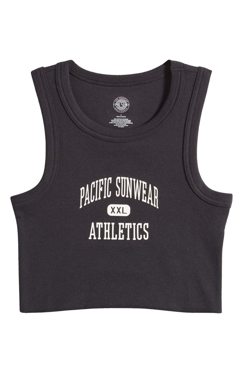 PacSun Athletics Crop Stretch Cotton Rib Tank, Alternate, color,