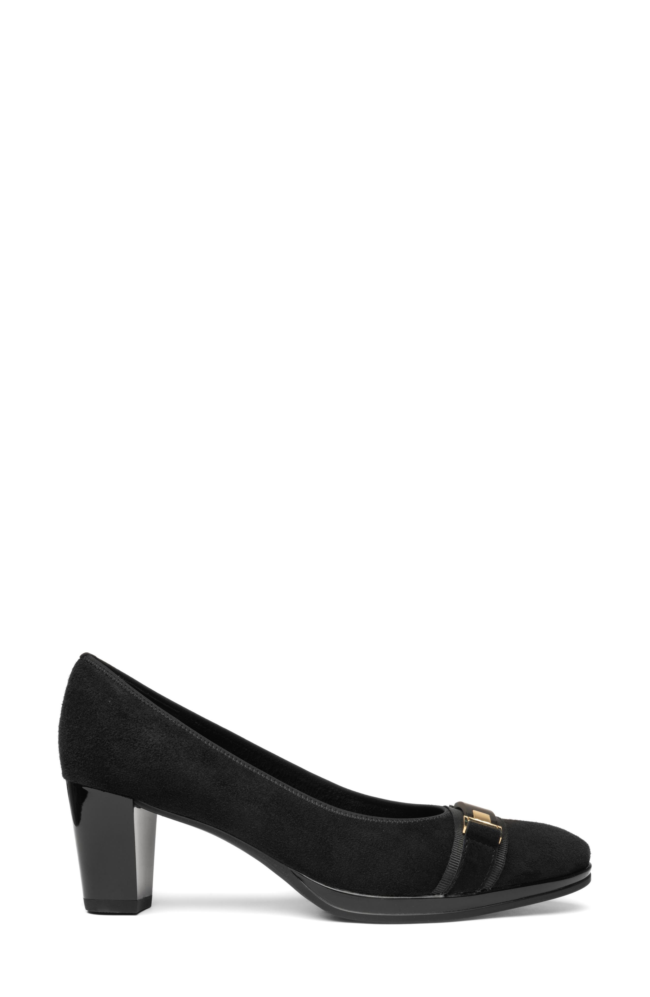 Ophelia Buckle Pump, Alternate, color, BLACK