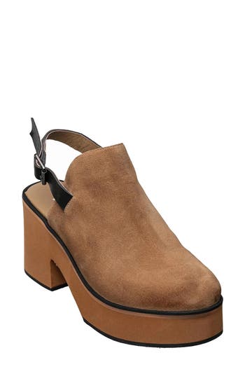 Antelope Isla Platform Slingback Sandal In Brown
