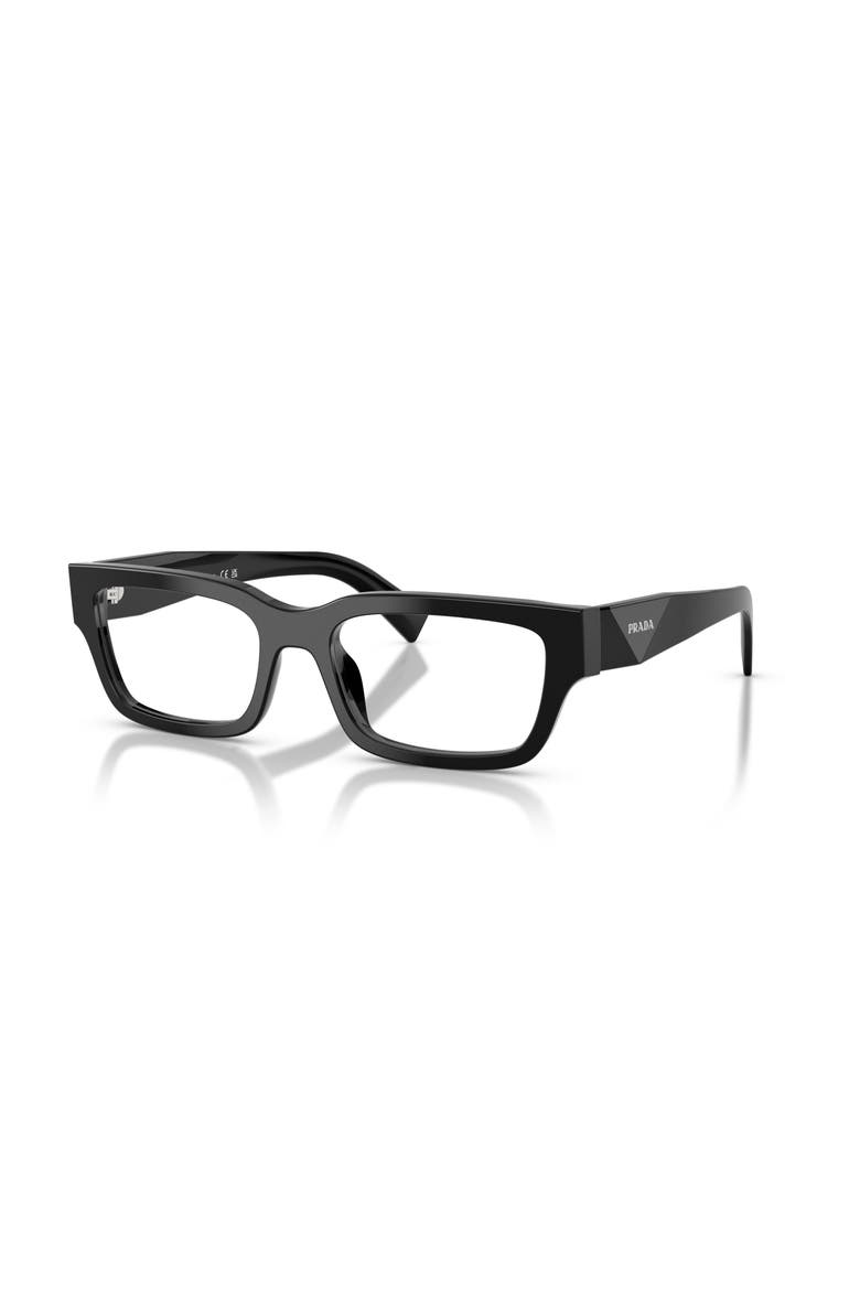 55mm Rectangle optical glasses, Main, color, Black