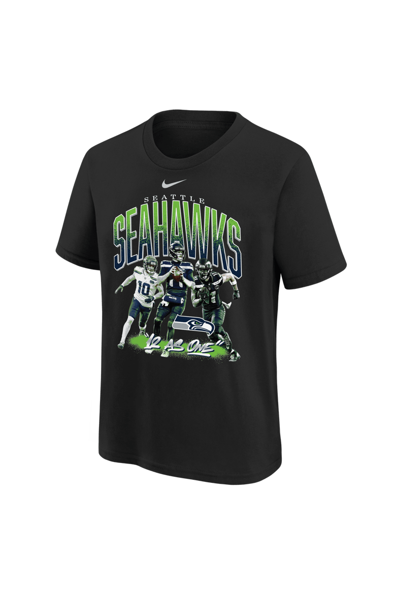 Youth Nike Black Seattle Seahawks 12 As One T-Shirt, Alternate, color, Black