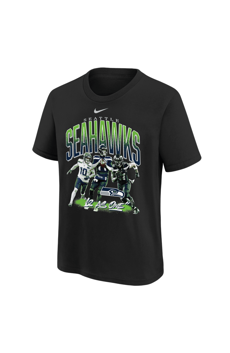 Nike Youth Nike Black Seattle Seahawks 12 As One T-Shirt, Alternate, color, Black