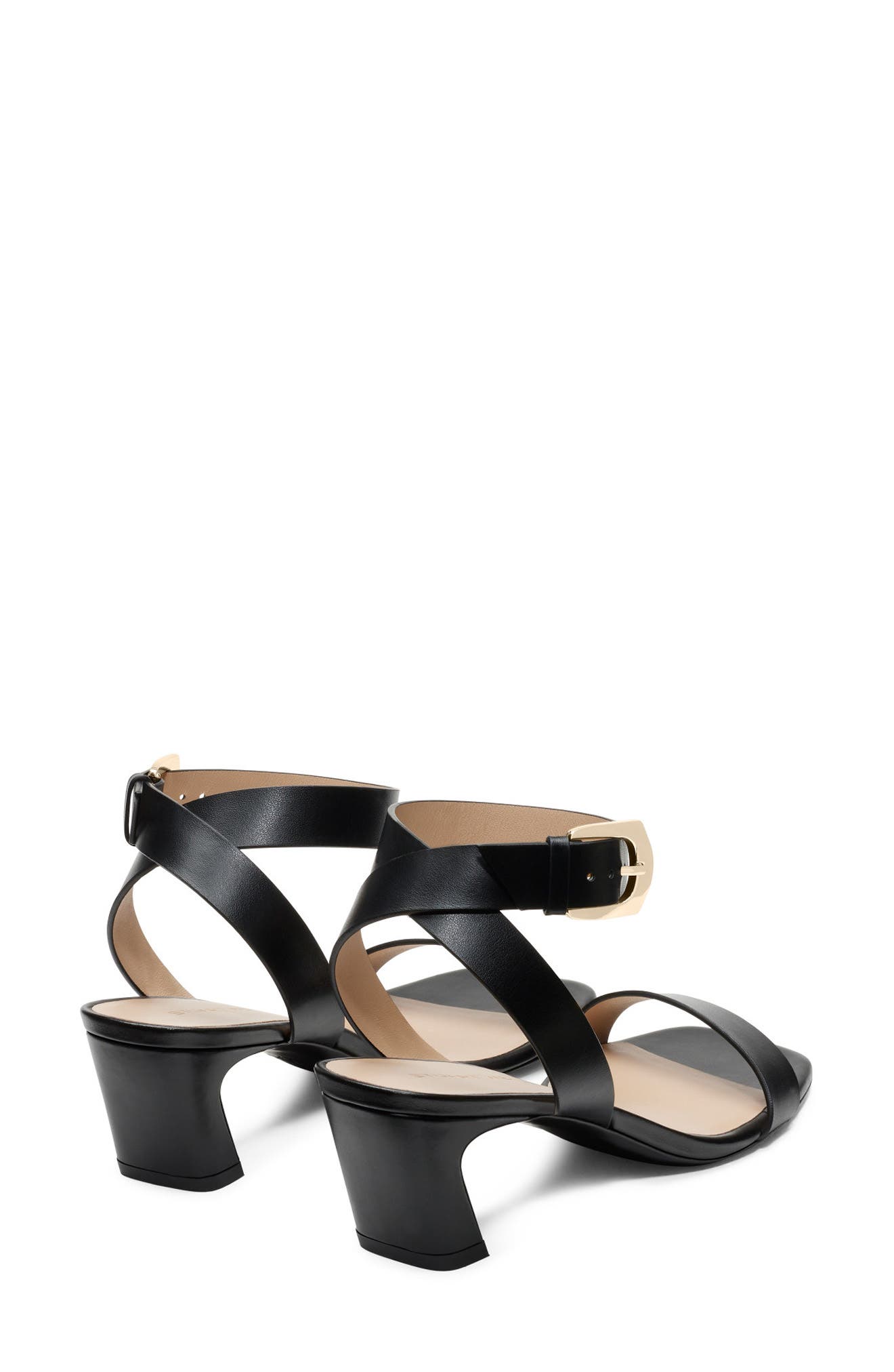 Stuart Weitzman Sai Sandal 50, Alternate, color, Black