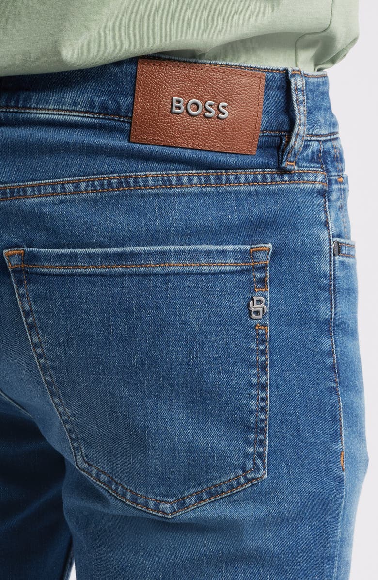 BOSS Delaware Slim Fit Jeans, Alternate, color, Medium Blue