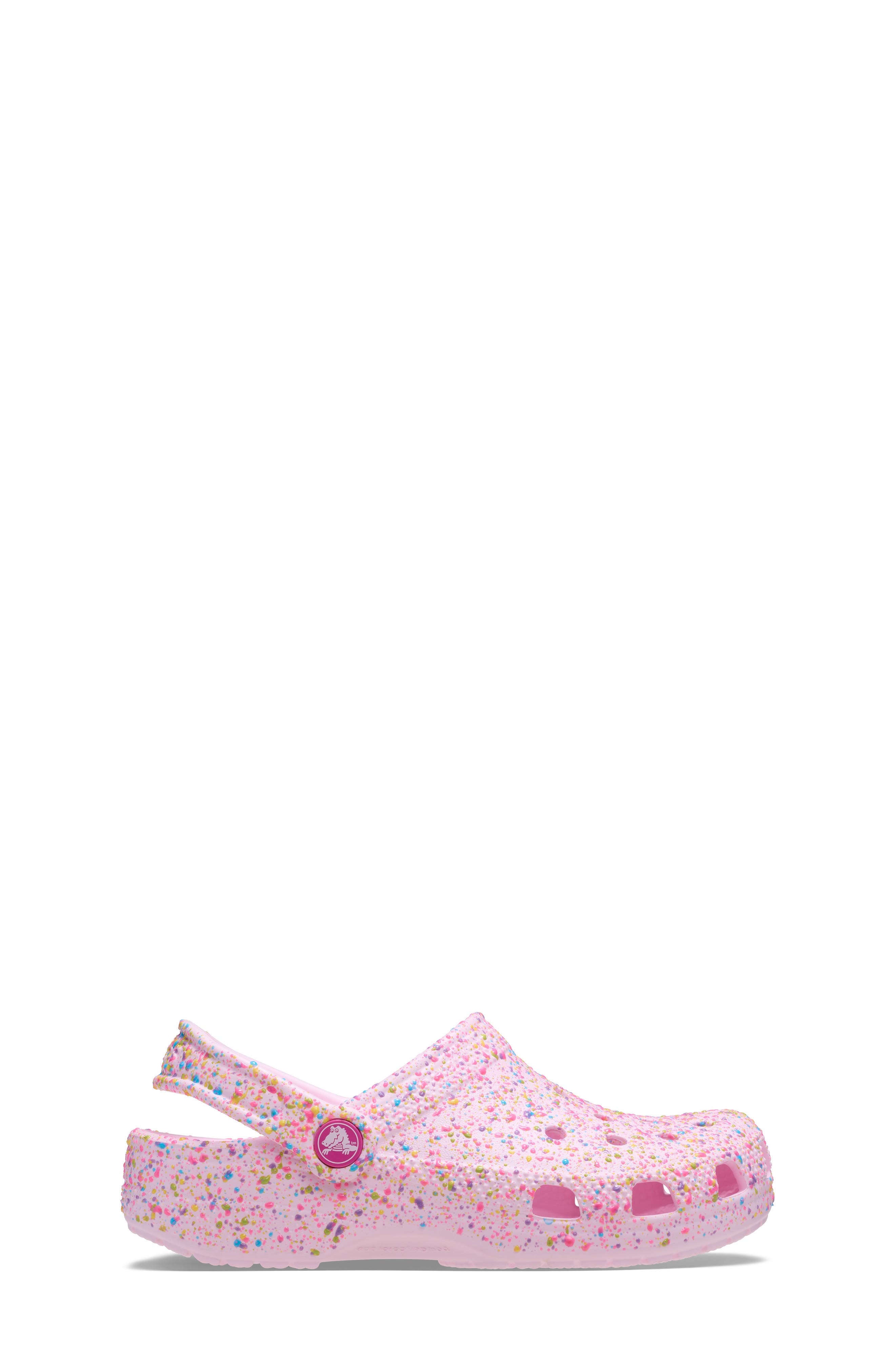 Kids' Classic Paint Splatter Clog, Alternate, color, PINK MILK