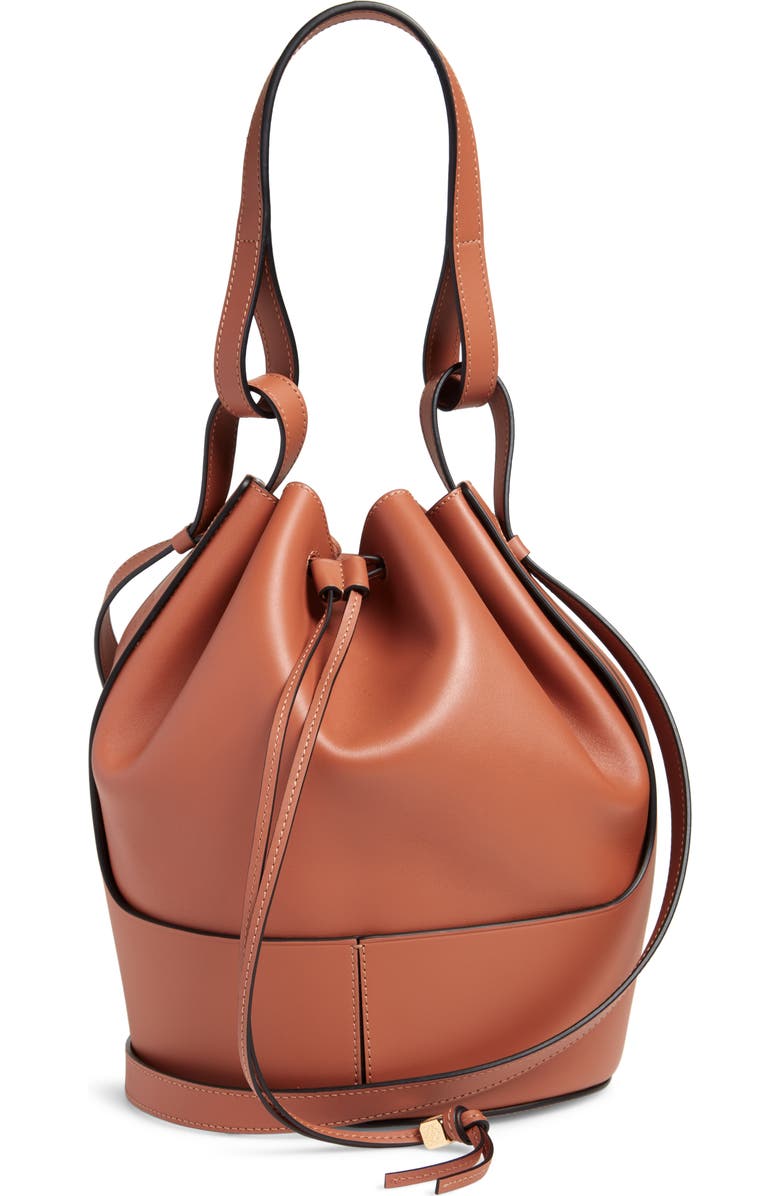 Loewe Balloon Leather Bucket Bag, Main, color,