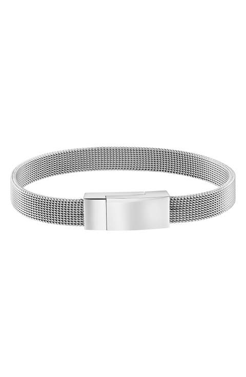 Men's Stainless Steel Mesh Chain Bracelet