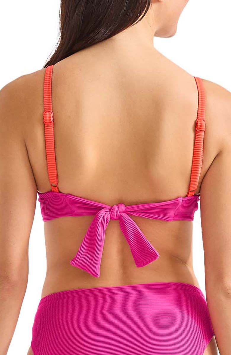 Tommy Bahama Ocean Point Colorblock Underwire Bikini Top, Alternate, color, Pink Maui