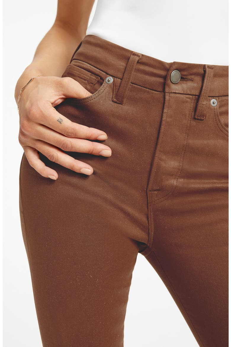 Good Legs Coated Skinny Jeans, Alternate, color, BURNT CARAMEL002