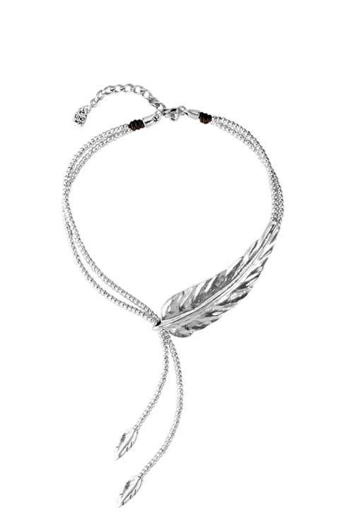 Feather Drop Necklace