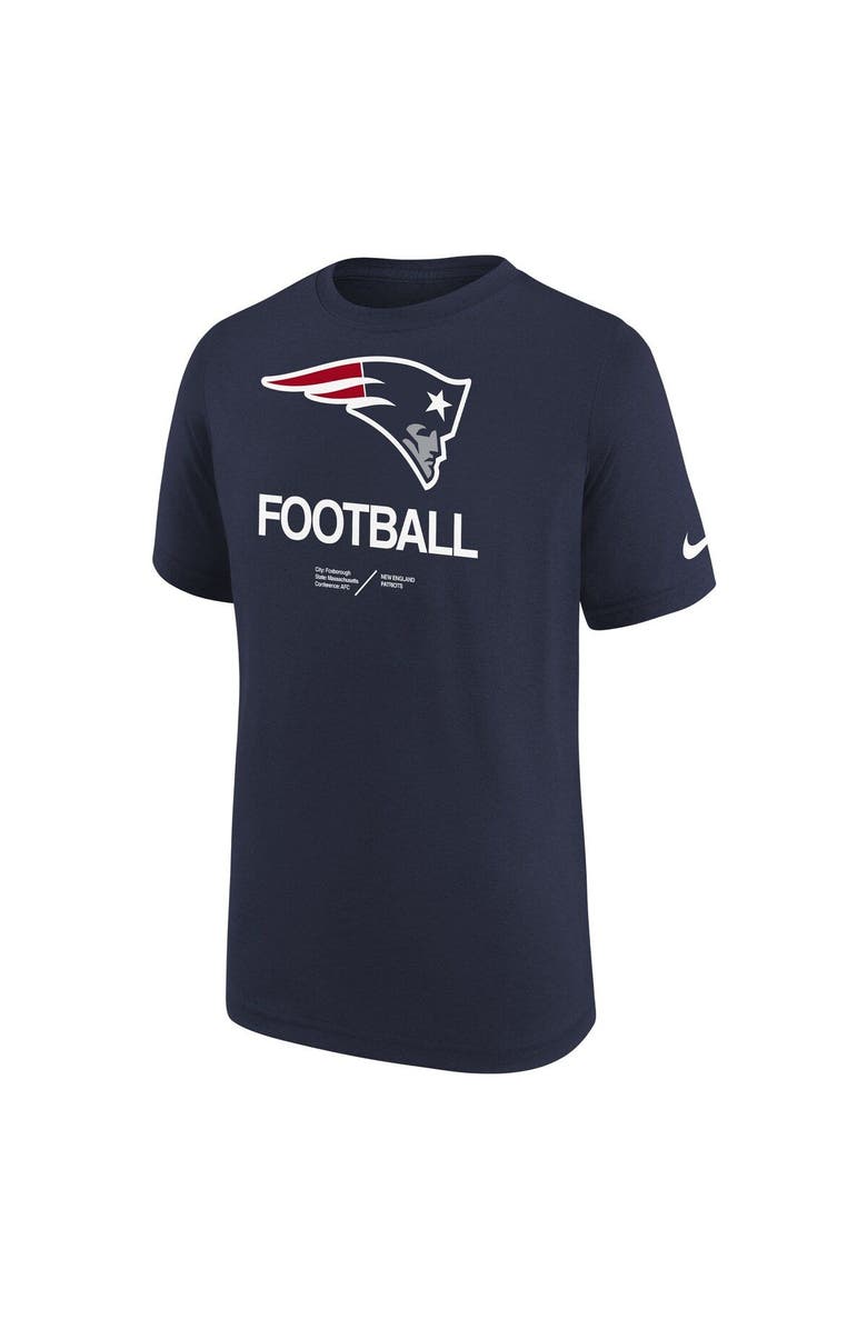 Nike Youth Nike Navy New England Patriots Sideline Legend Performance T-Shirt, Alternate, color, 