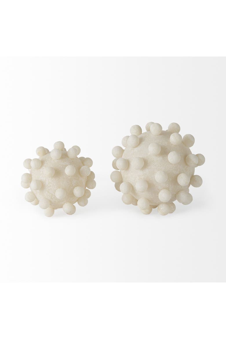 Malo Resin Sphere Decorative Object, Alternate, color, Beige