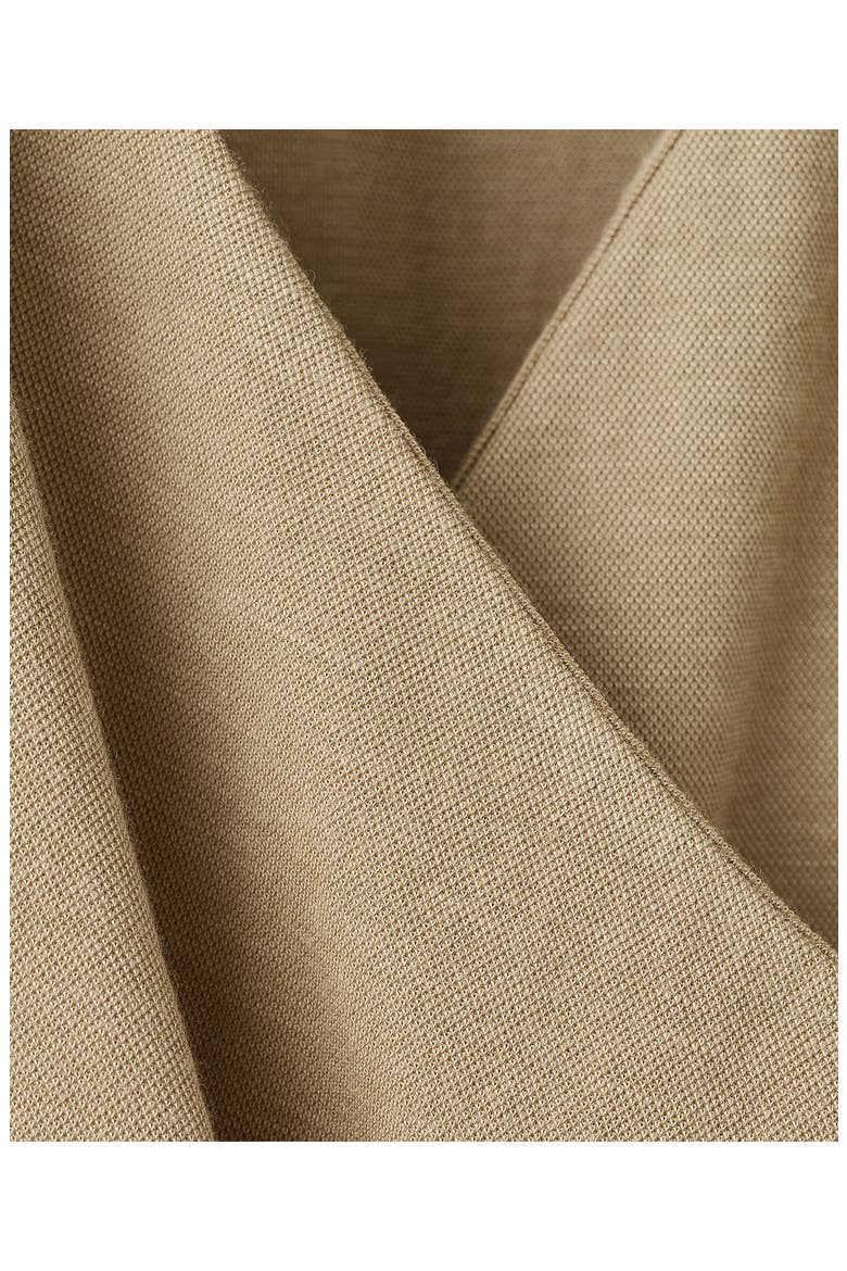 Ruched Faux Wrap Top, Alternate, color, MEDIUM BROWN