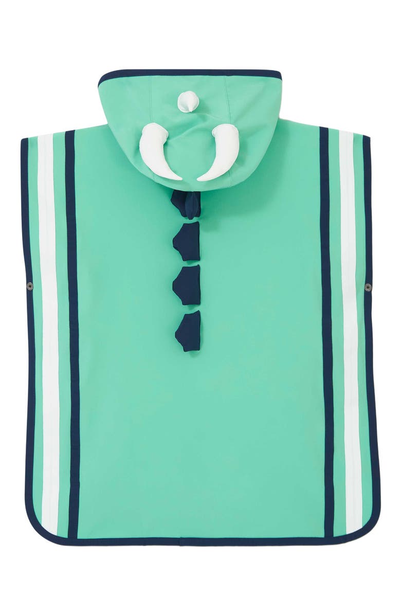 Roarsome Poncho Towel, Alternate, color, Medium Green