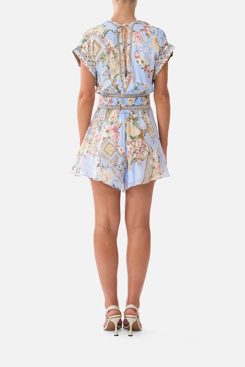 Button Waist Playsuit, Alternate, color, Sisi Society