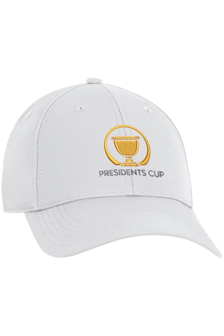 Unisex Ahead  White 2024 Presidents Cup  Stratus Adjustable Hat, Alternate, color, White