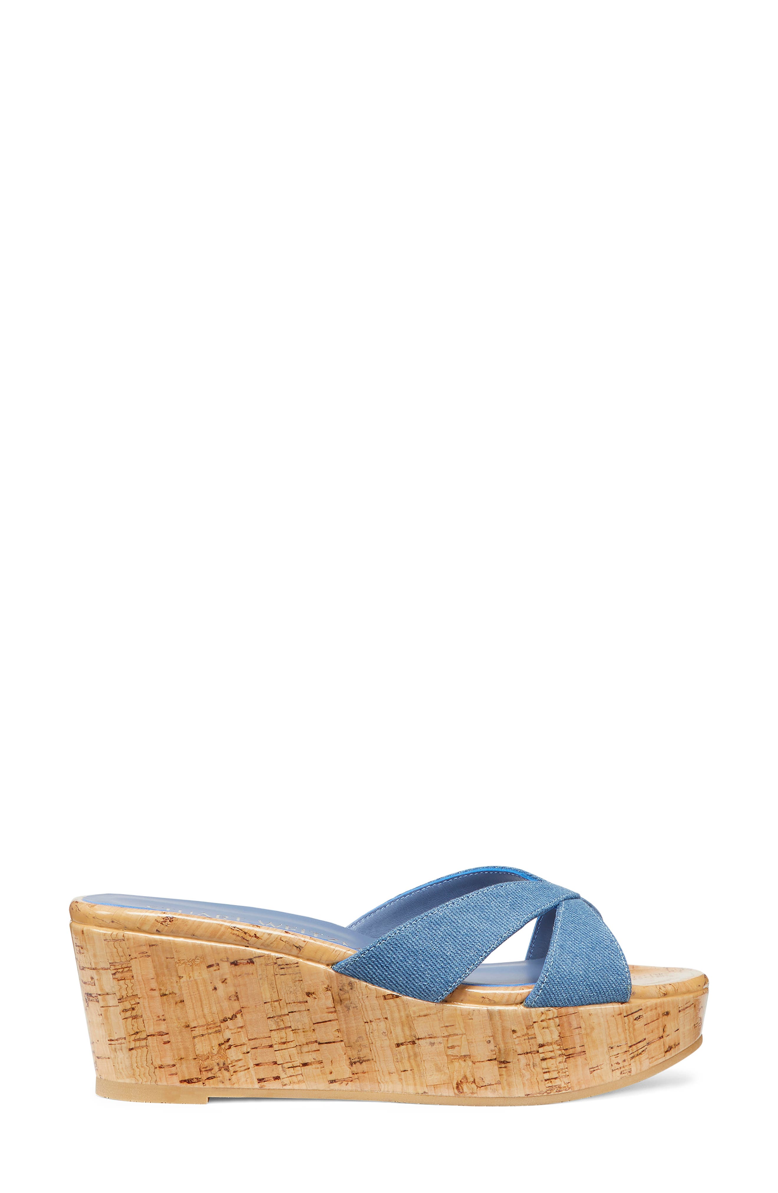 Carmen Wedge Sandal, Alternate, color, WASHED