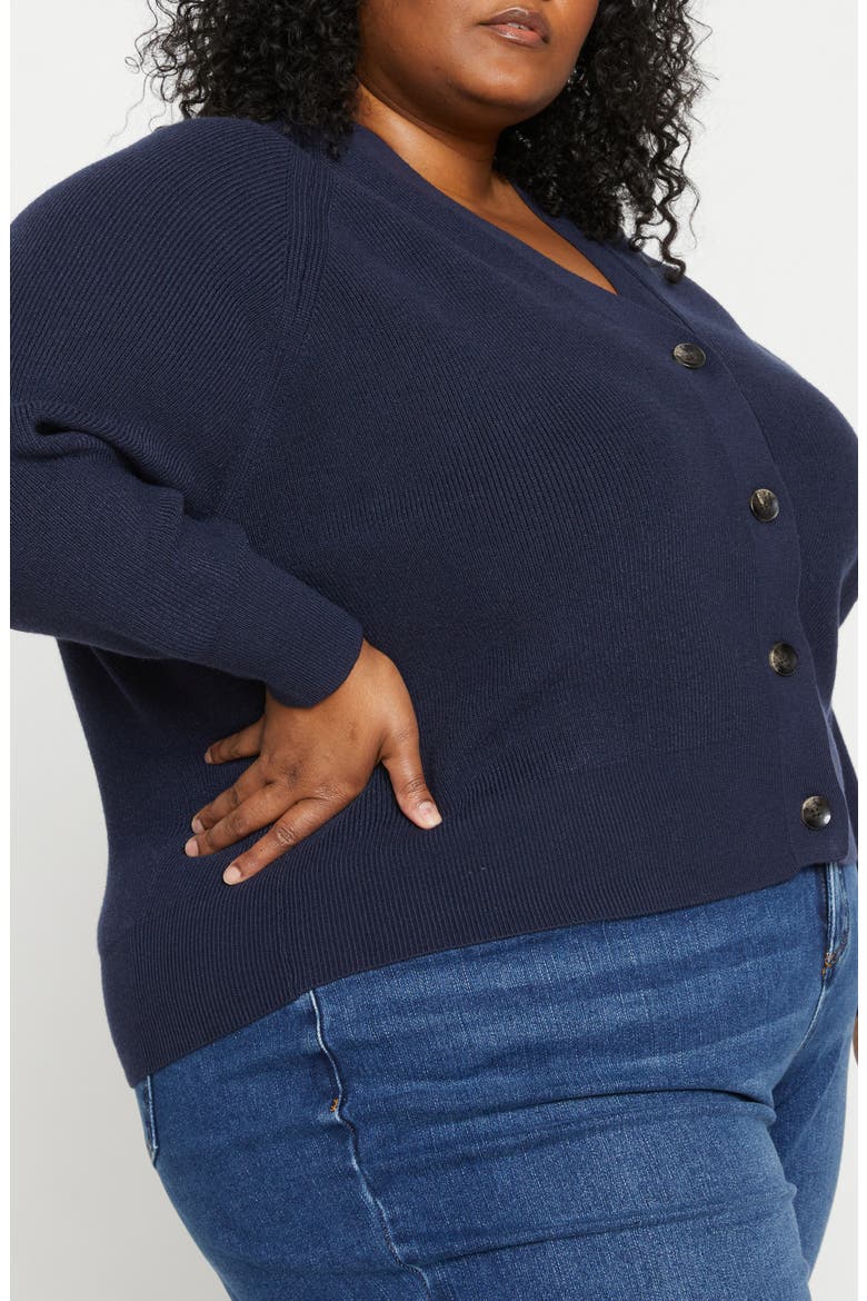 Rib Cardigan, Alternate, color, MIDNIGHT