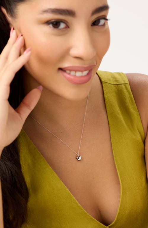 Ana Luisa Heart Necklace In Silver