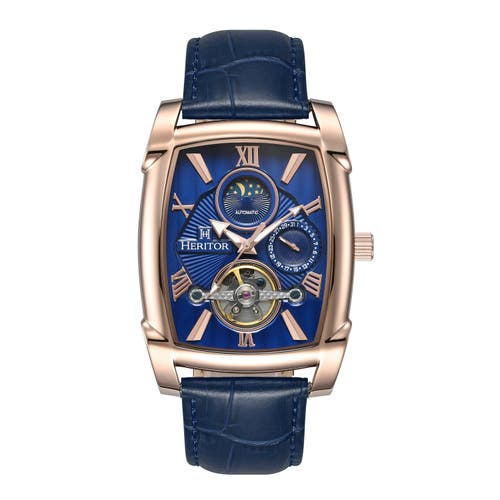 Heritor Automatic Valentin Mens Automatic Watch With Date In Blue