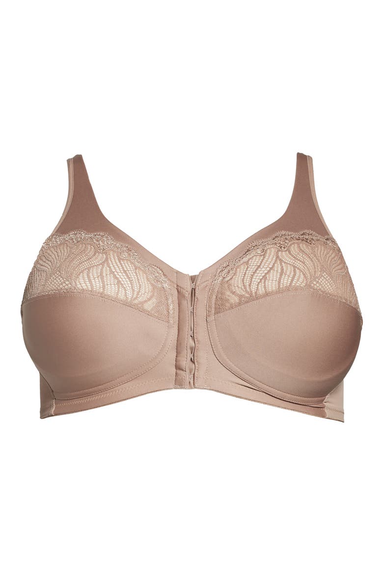MagicLift® Front Close Full Figure Bra, Alternate, color, CAPPUCCINO