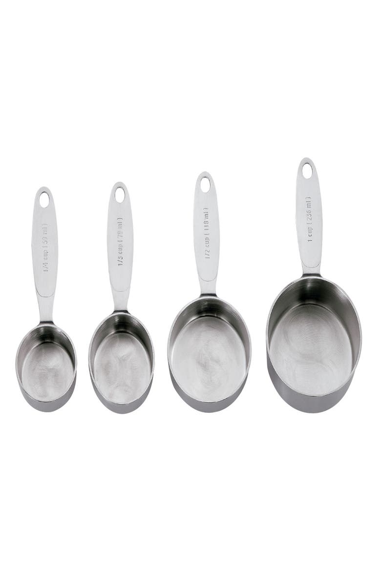 CUISIPRO Stainless Steel Measuring Cup Set, 4 Piece, Main, color, Silver