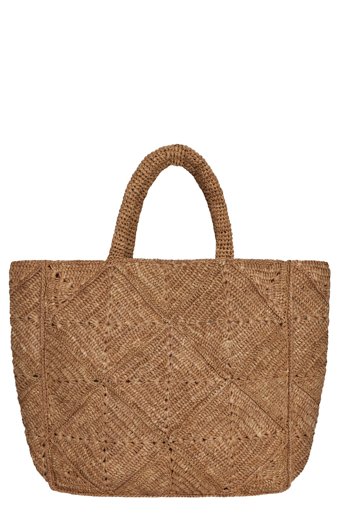 Vitamin A<sup>®</sup> Cala Raffia Tote, Main, color, Caramel
