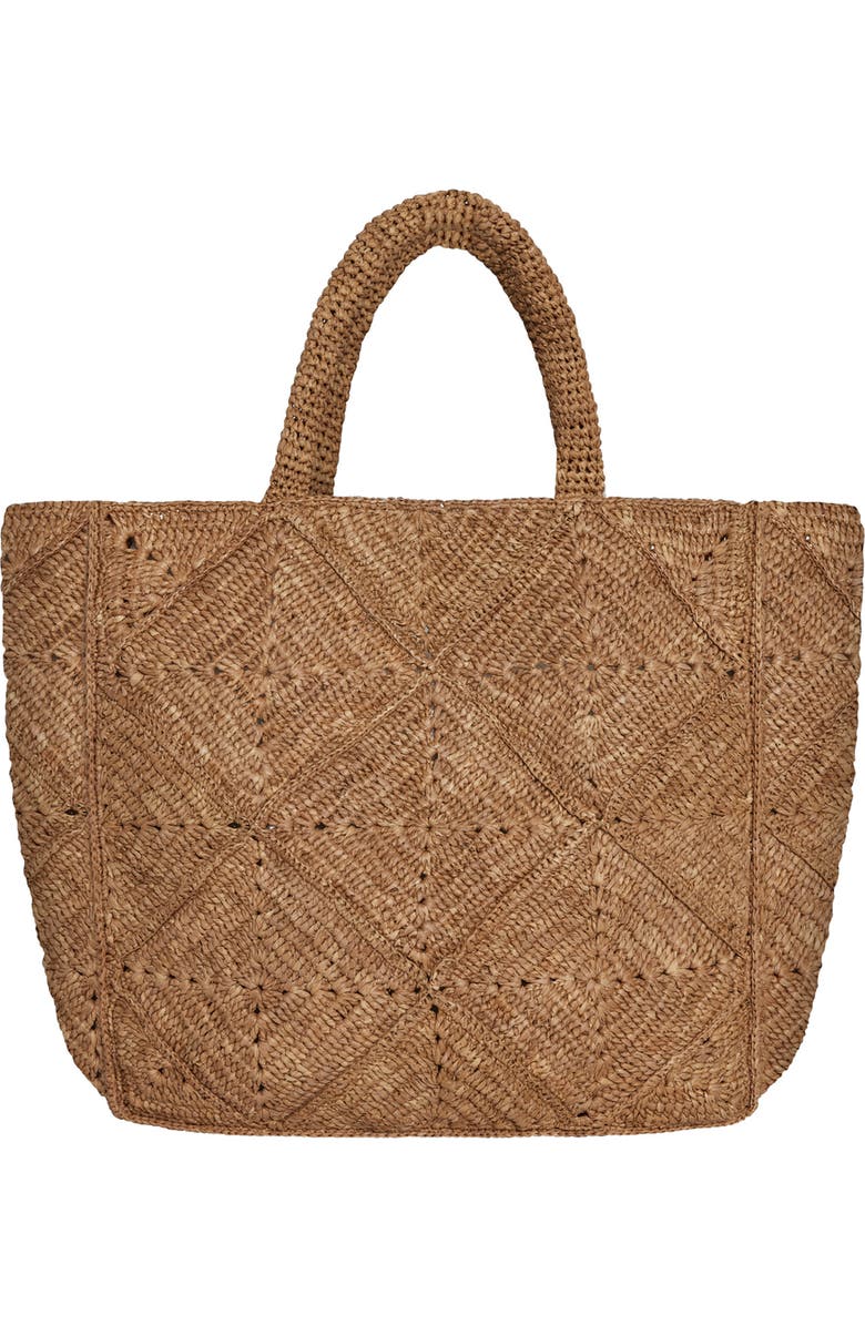 Vitamin A<sup>®</sup> Cala Raffia Tote, Main, color, Caramel
