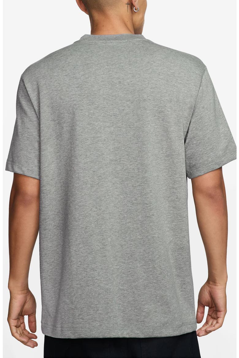 Club Short Sleeve Cotton Henley, Alternate, color, DARK GREY HEATHER/ LIGHT GREY