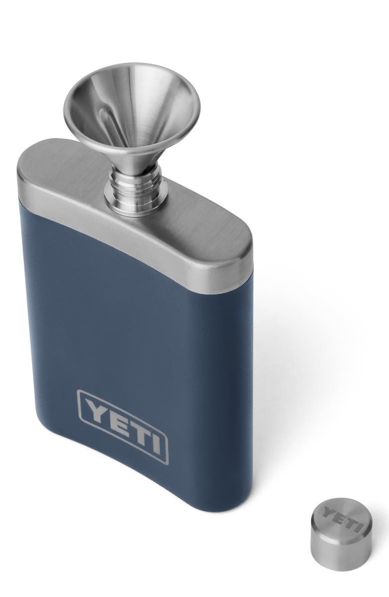 YETI Stainless Steel Flask, Alternate, color, Navy