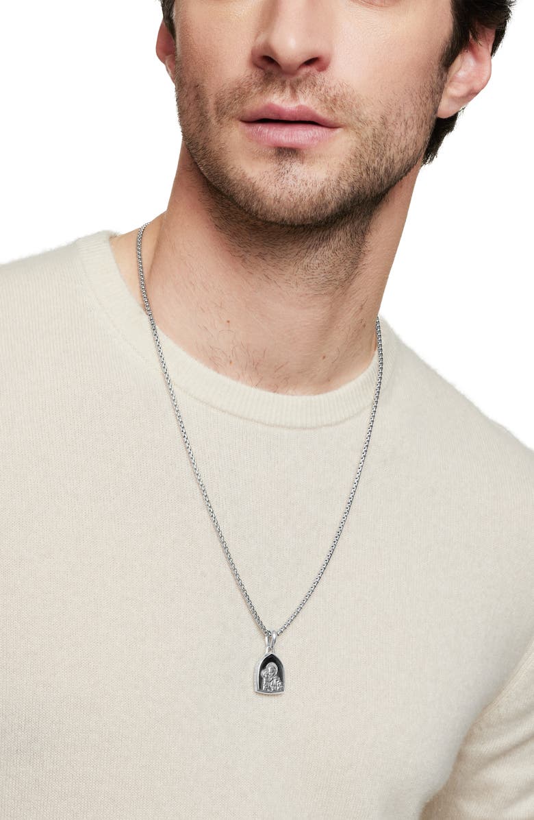 David Yurman St. Anthony Amulet in Sterling Silver, Alternate, color, Sterling Silver