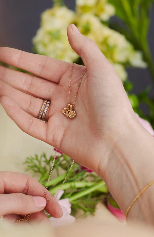 Made By Mary May Birth Flower Charm In Silver