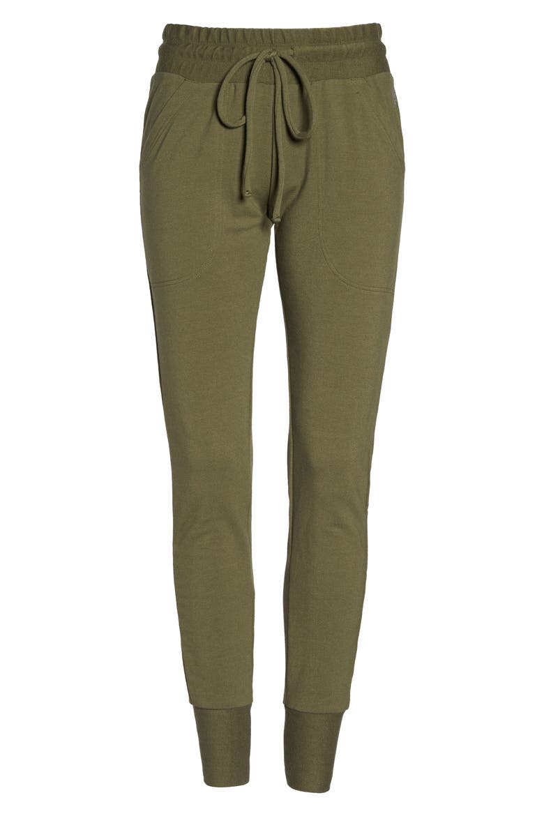 Free People FP Movement Sunny Skinny Sweatpants, Alternate, color, ARMY
