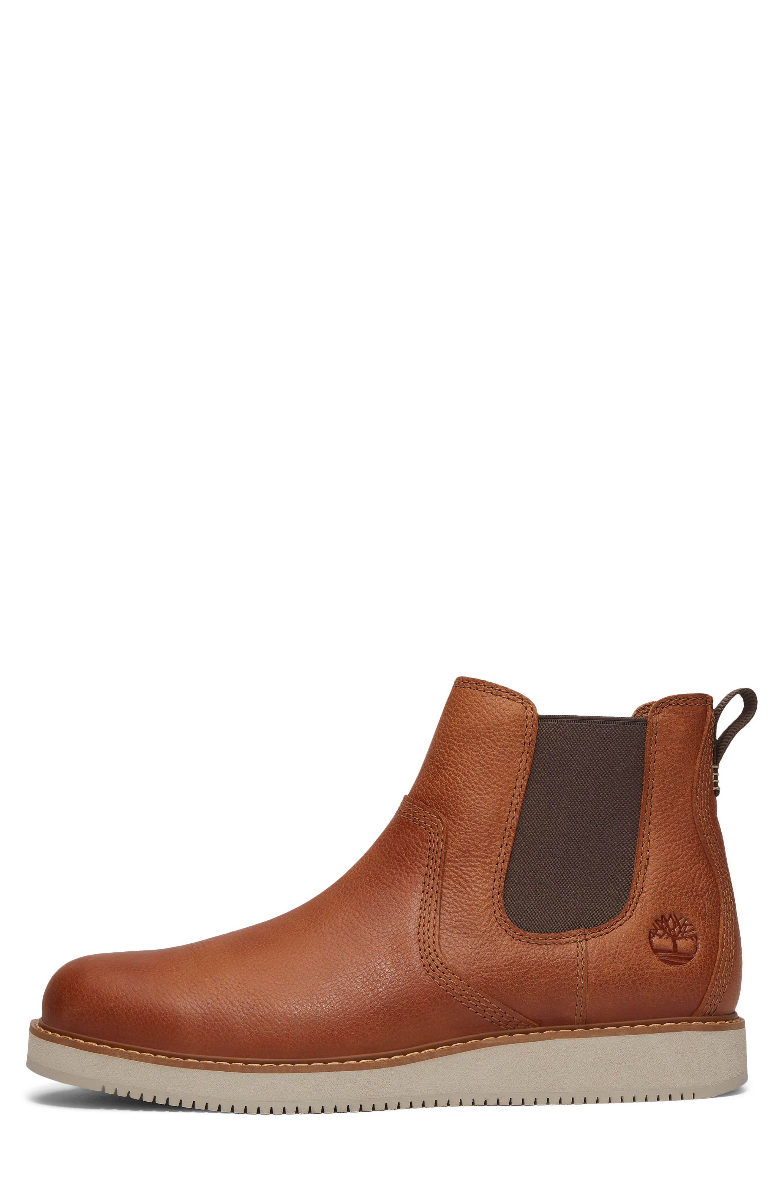 Timberland Redwood Edge Essential Water Repellent Chelsea Boot, Alternate, color, Medium Brown Full Grain