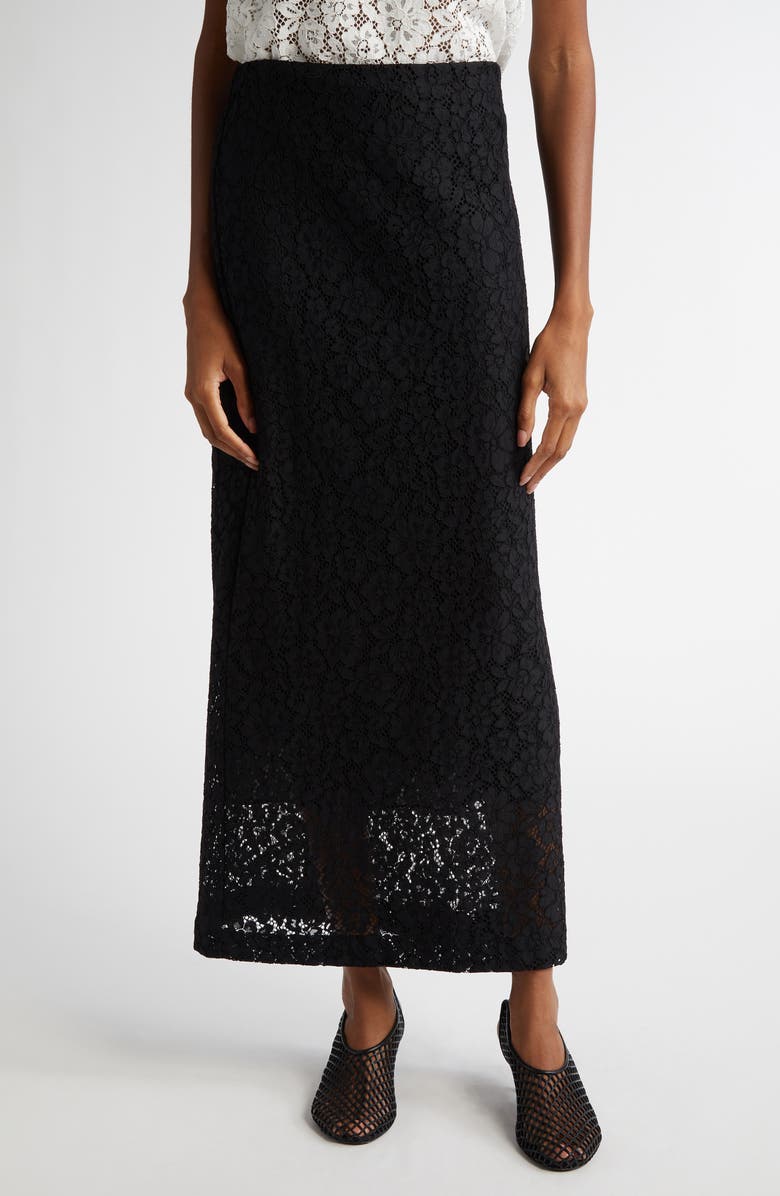 Proenza Schouler Jasmine Stretch Floral Lace Skirt, Main, color, 