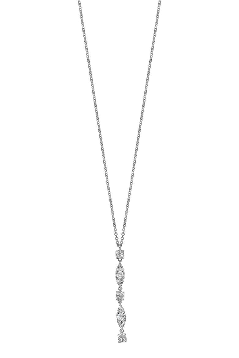 Maya 18K White Gold Diamond Y-Necklace - 0.22ct. (Nordstrom Exclusive), Main, color, 18KW