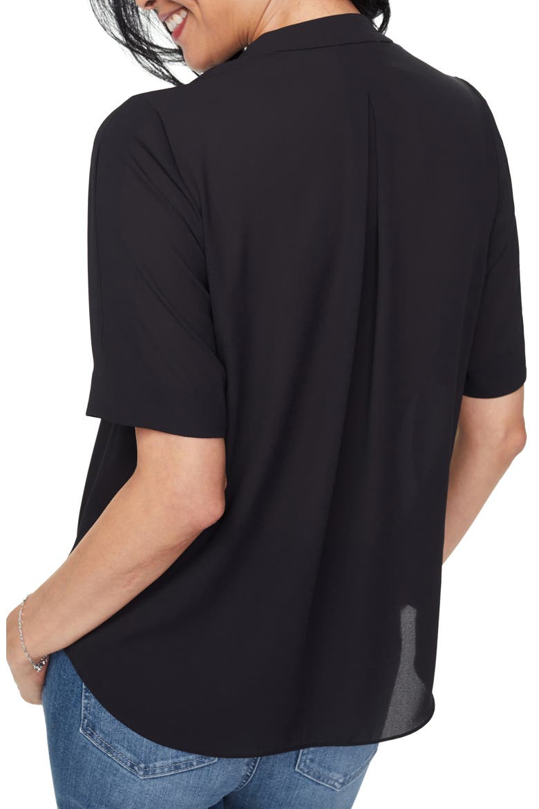 Charming V-Neck Top, Alternate, color, BLACK