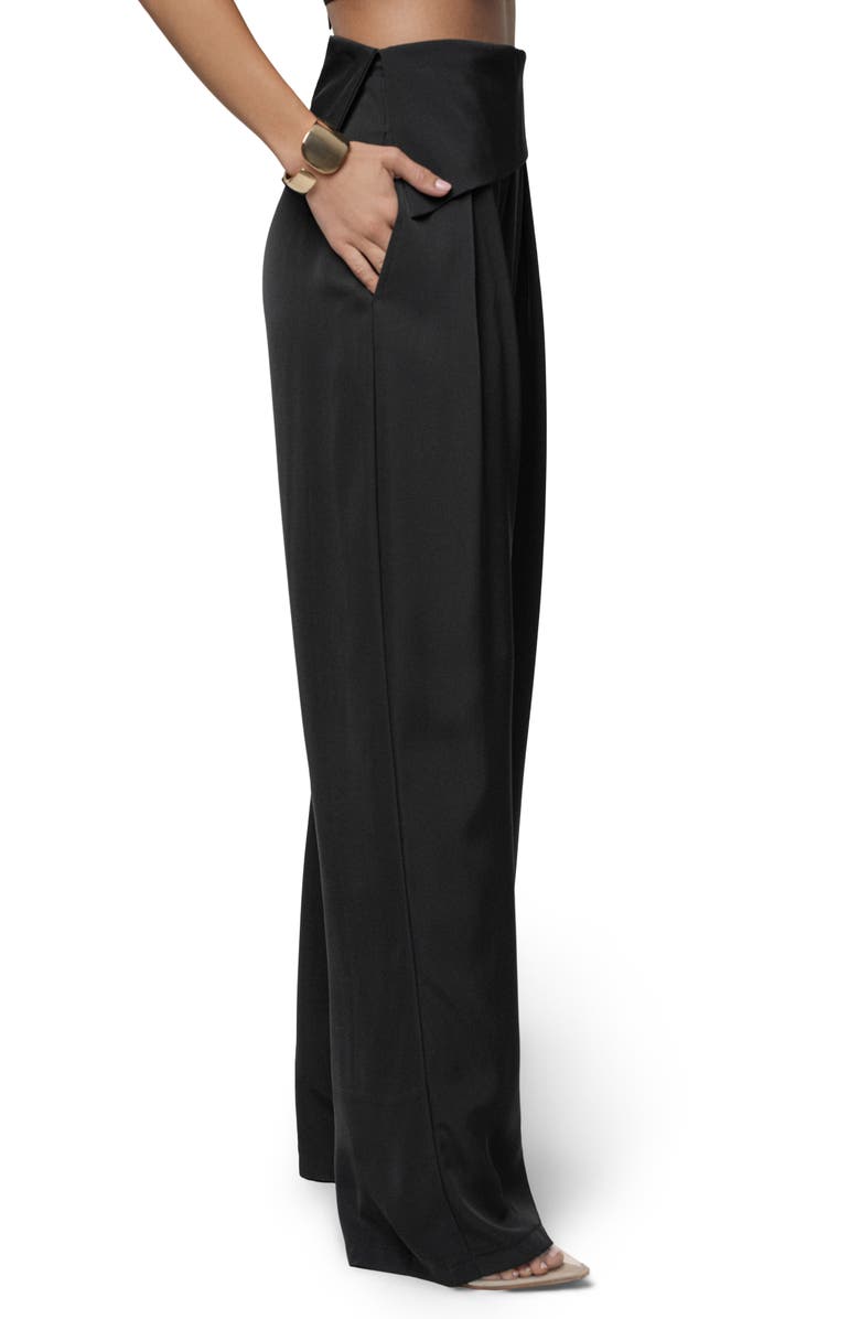 JLUXLABEL Executive High Waist Pants, Alternate, color, Black