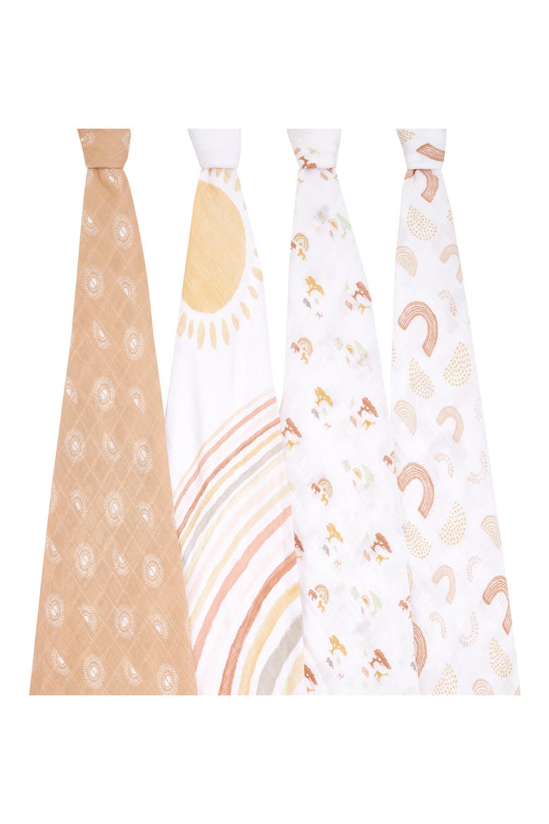 4-Pack Classic Swaddling Cloths, Main, color, KEEP RISING