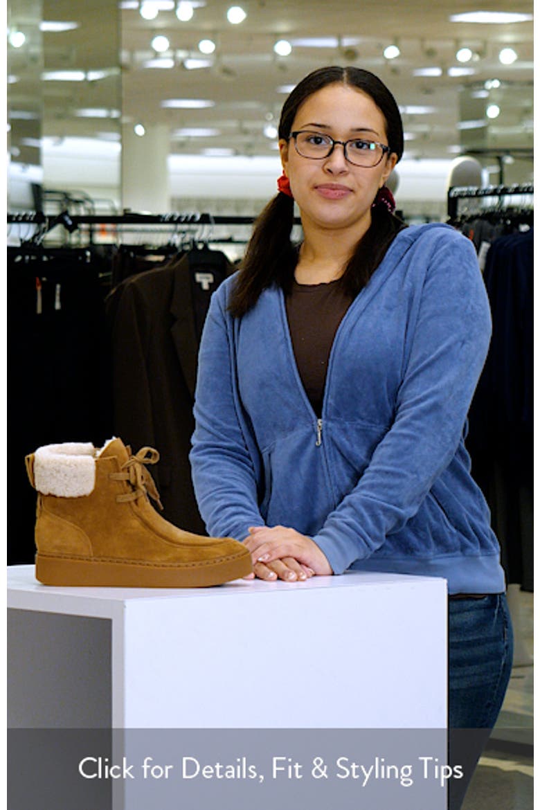 Sunny Genuine Shearling Lined Platform Bootie video