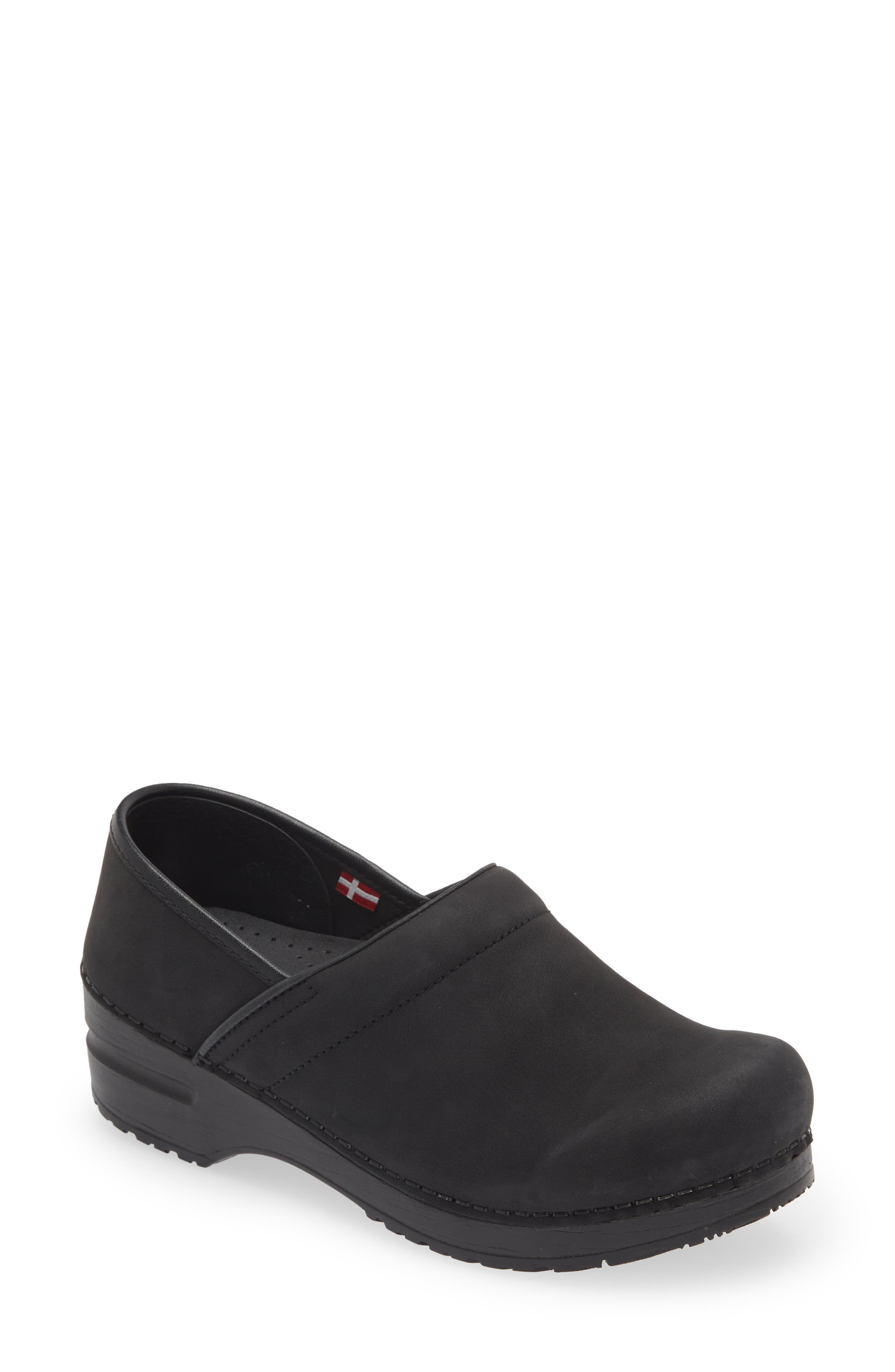 Sanita Hinsdale Clog, Main, color, Black