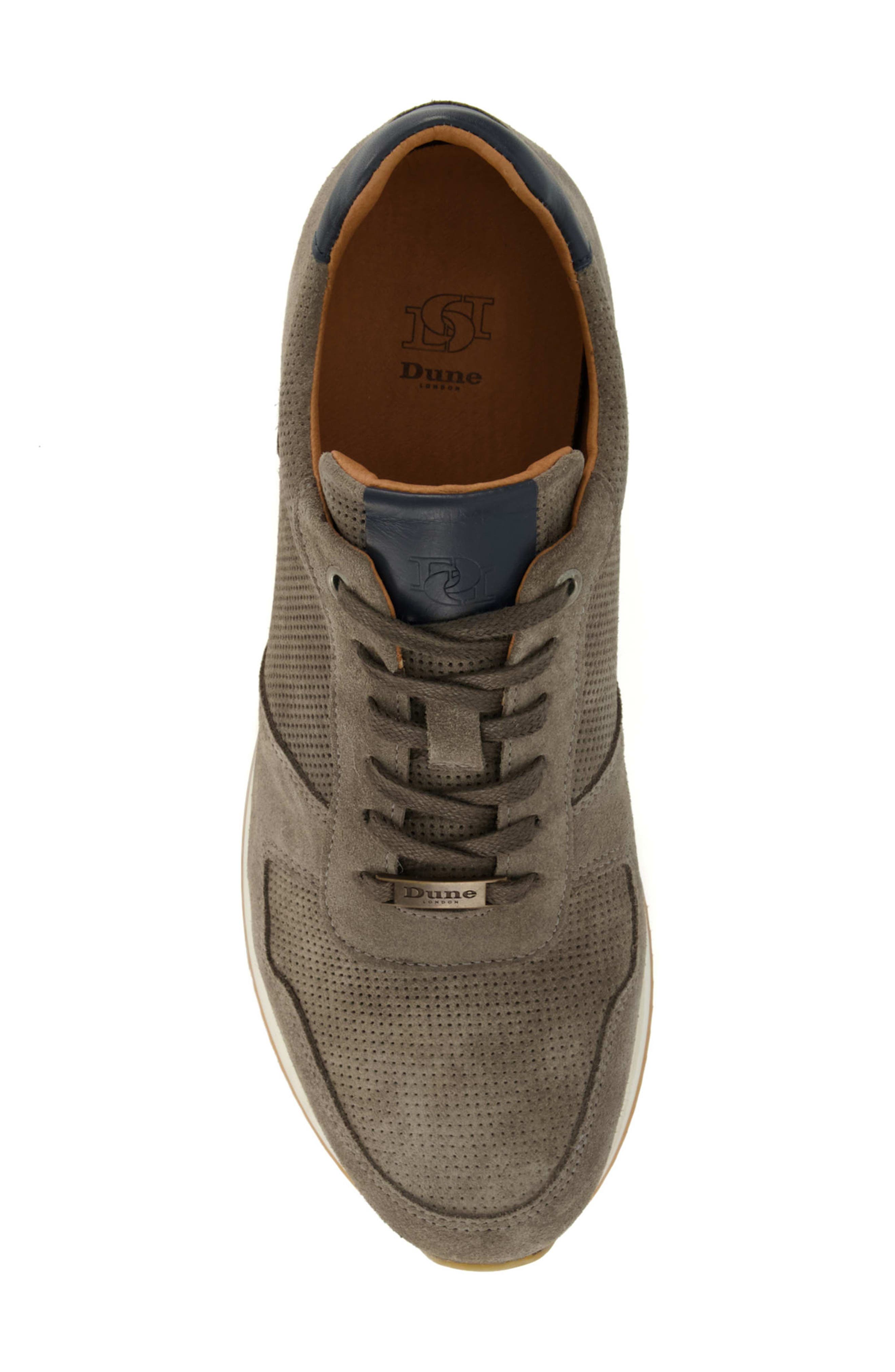 Dune London Trilogy Sneaker, Alternate, color, Grey