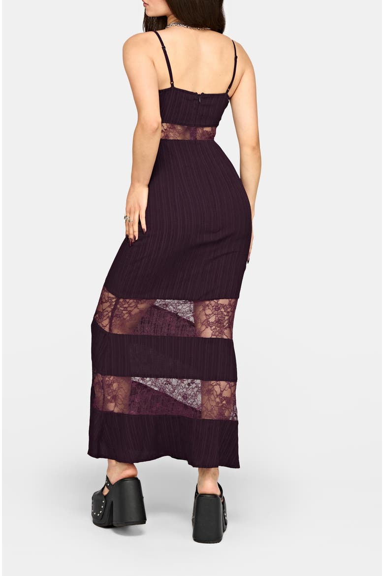 Fenella Lace Insert Cami Maxi Dress, Alternate, color, Purple