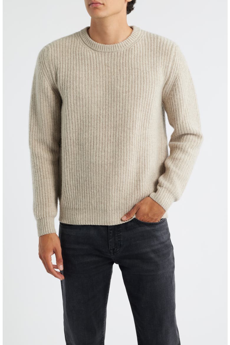 Vale Merino Wool Sweater, Main, color, BONE