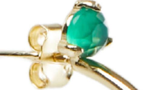 Argento Vivo Semiprecious Stone Hoop Earrings
