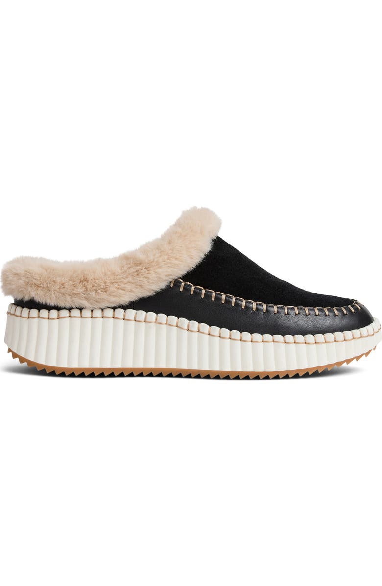 Jack Rogers Josie Faux Fur Sneaker, Alternate, color, Black