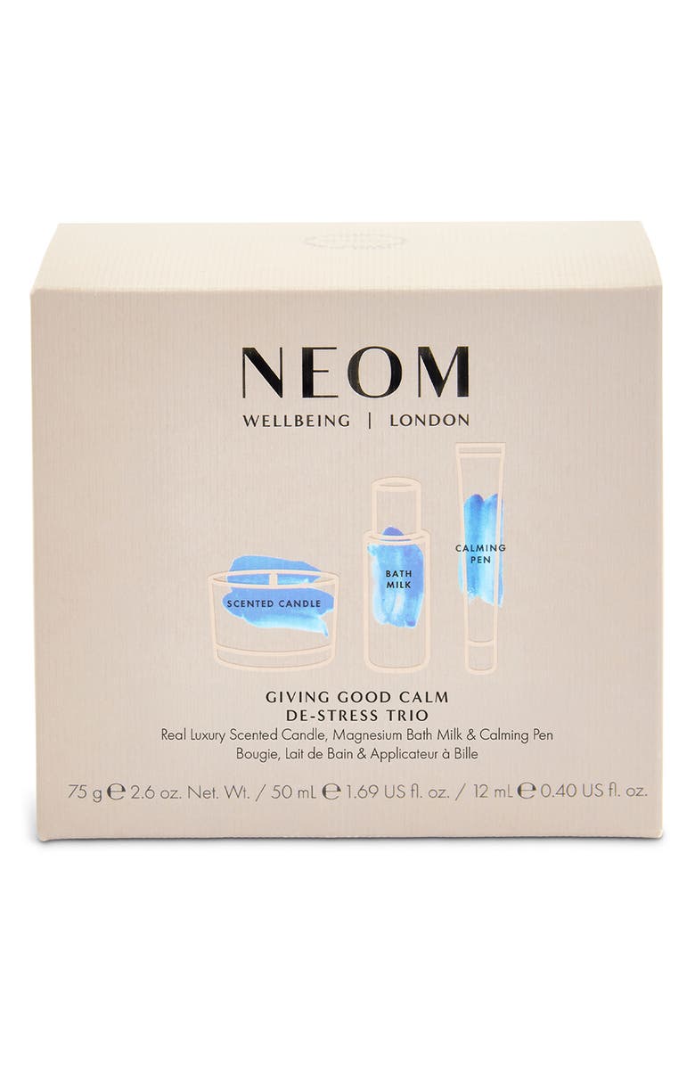 NEOM Wellbeing Giving Good Calm De-Stress Trio $55 Value, Alternate, color, 