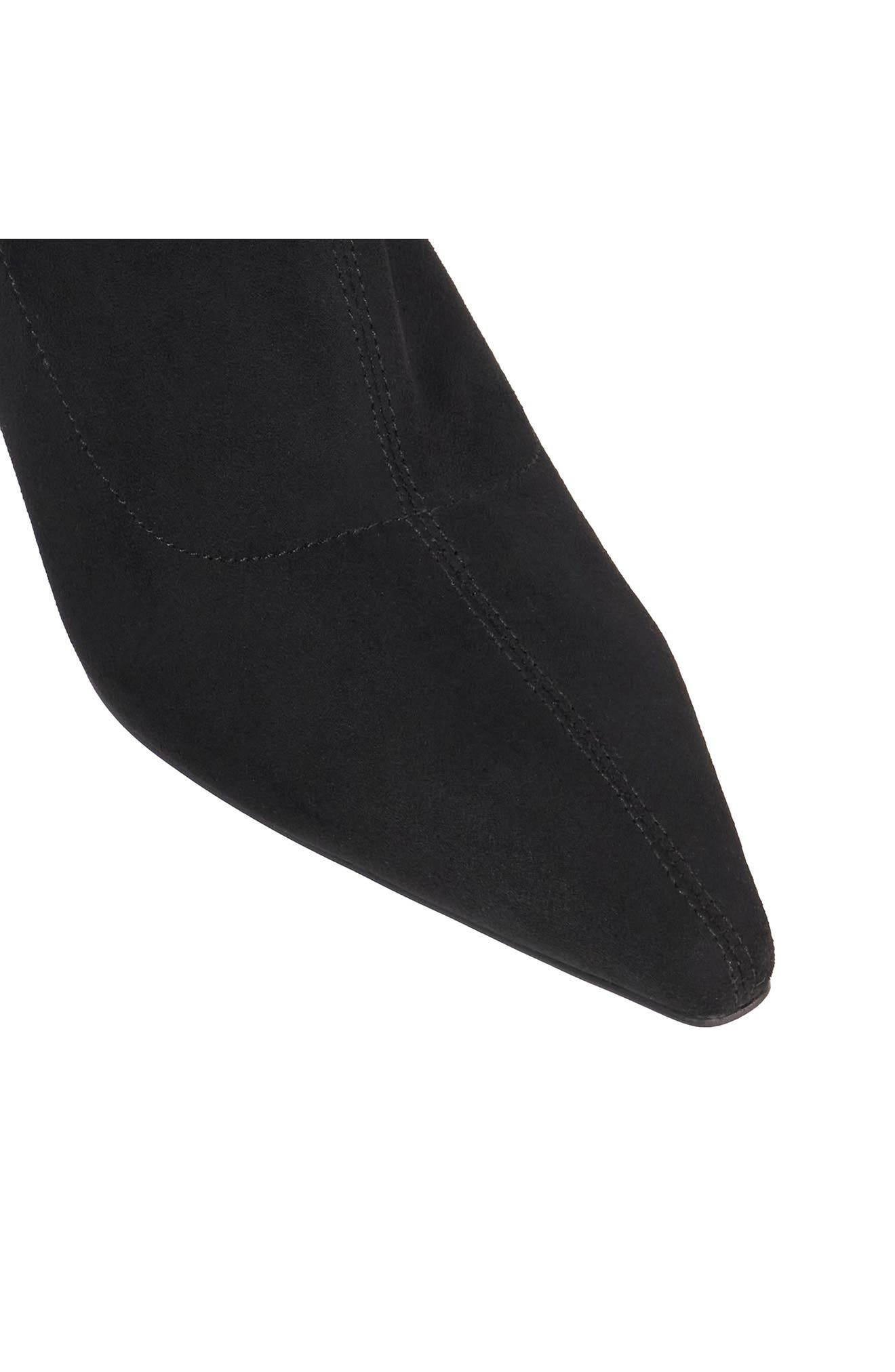 Dune London Oliya Pointed Toe Bootie, Alternate, color, Black