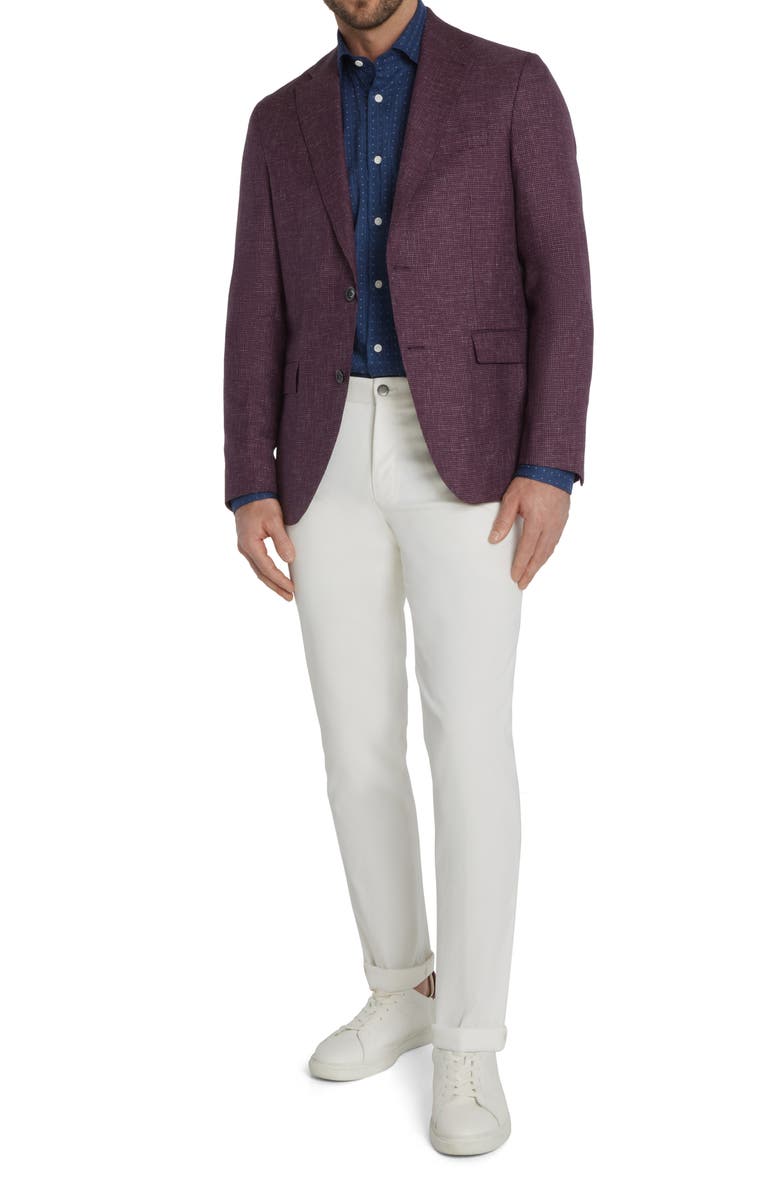 Jack Victor Midland Houndstooth Wool Sport Coat, Alternate, color, 